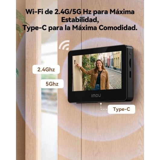Mirilla Digital WiFi Imou VD1-5M0S Pantalla 4.3" 125°