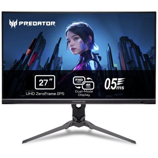 Monitor Acer Gaming Predator XB273KV5 27" UHD 4K 160Hz Dual Mode IPS 0,5ms FreeSync Premium HDR400
