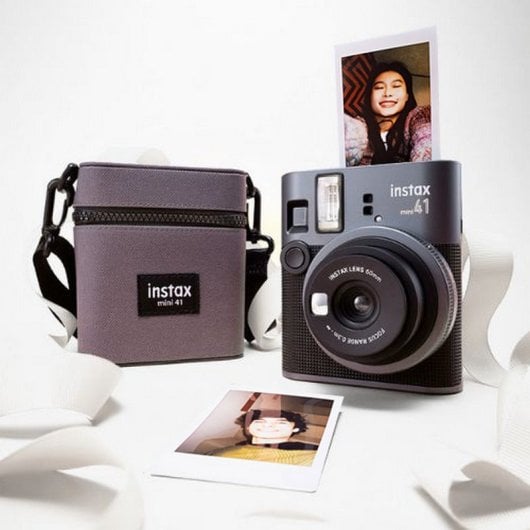 Câmara Instantânea Fujifilm Instax Mini 41 Flash Estojo Pack 10 Fotos Preto