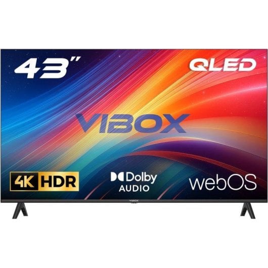 TV Vibox QLED 43Z60UHDQ 43" 4K UltraHD 60Hz Smart TV WebOS HDR10 Dolby Audio