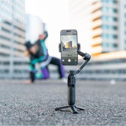 Gimbal Hohem iSteady X3 SE Preto 3 Eixos Leve Dobrável 11h Bateria Tripé