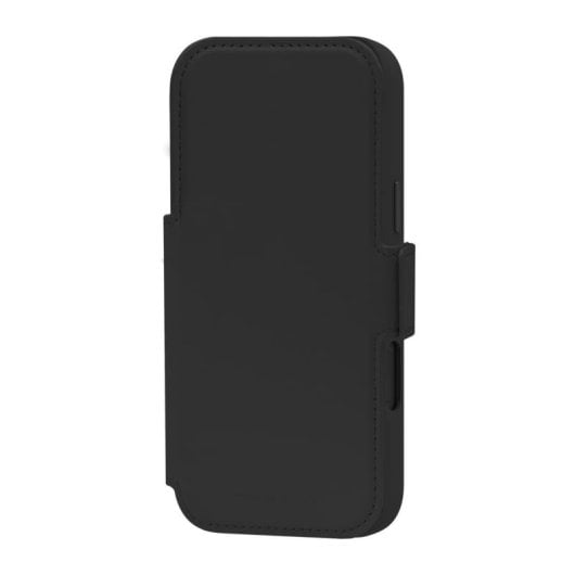Coque pour mobile DBRAMANTE1928 Lynge MS ICON Folio Cuir Noir MagSafe pour iPhone 17 Pro Max