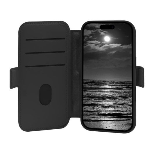 Funda para móvil dbramante1928 Lynge MS ICON Folio Noir Magnétique MagSafe pour iPhone 17