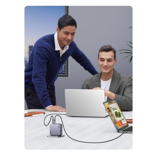 Chargeur UGREEN Nexode Pro 160W GaN avec câble USB-C, 4 ports, charge rapide