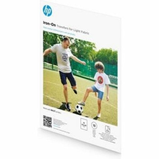 Papel Transfer HP Iron-On Transfers A4 10 Folhas para Tecidos Claros