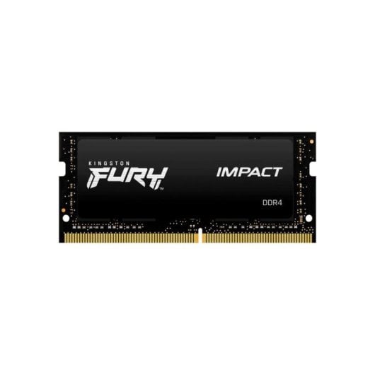 Memoria RAM Kingston FURY Impact 32GB 1x32GB DDR4 3200MHz CL20 SO-DIMM Intel XMP Nero