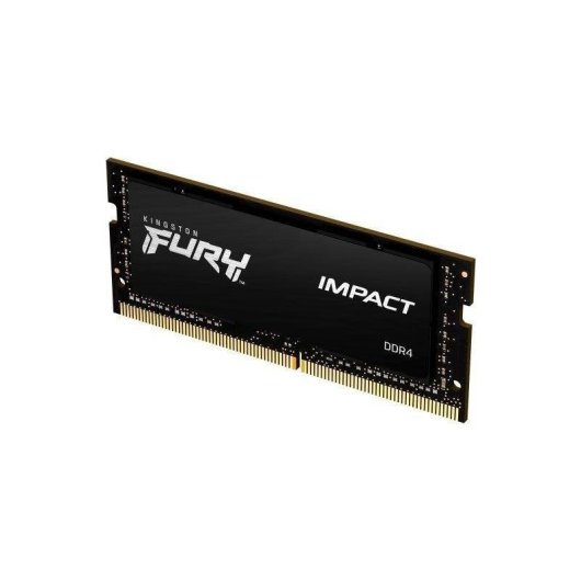 Memoria RAM Kingston FURY Impact 32GB 1x32GB DDR4 3200MHz CL20 SO-DIMM Intel XMP Nero