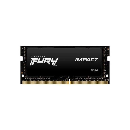 Memoria RAM Kingston FURY Impact 32GB 1x32GB DDR4 3200MHz CL20 SO-DIMM Intel XMP Nero