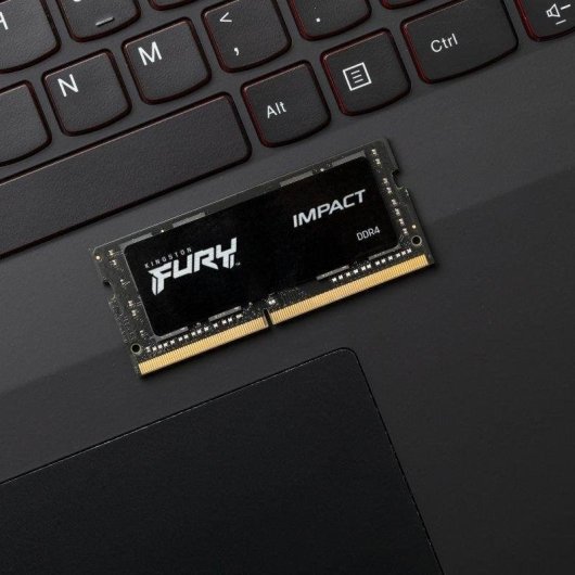 Memoria RAM Kingston FURY Impact 32GB 1x32GB DDR4 3200MHz CL20 SO-DIMM Intel XMP Nero