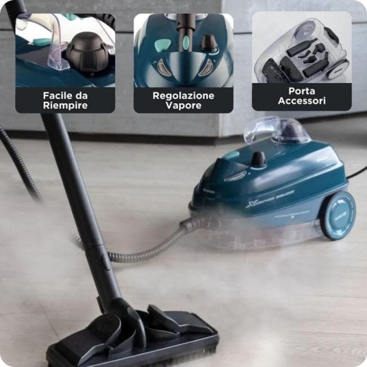 Nettoyeur vapeur Ariete 4146/05 Portable 1,6 L Bleu câble 6 m