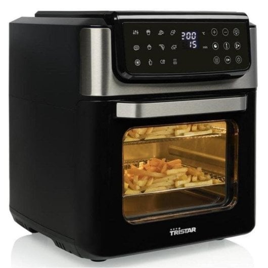 Freidora de aire Tristar 12 L 1800 W con panel táctil y temporizador