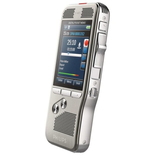 Dictaphone Philips DPM 8300 700h 2.4" USB Mémoire Interne Argent