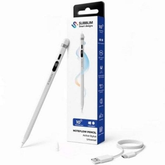 Stylet numérique Subblim SUBPEN-UN0001 NoteFlow Pen écran batterie USB-C Bluetooth