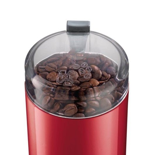Moulin à café Bosch TSM6A014R 75g Rouge 180W Lames Inox Sécurité
