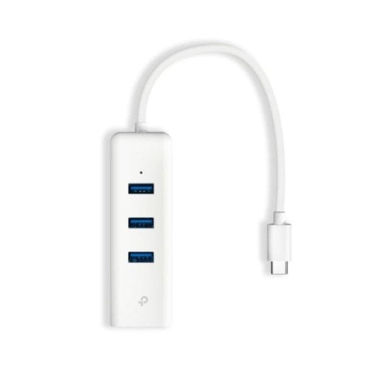 Adaptador de Rede TP-Link UE330C USB-C/Gigabit Ethernet/3xUSB 3.0 Branco