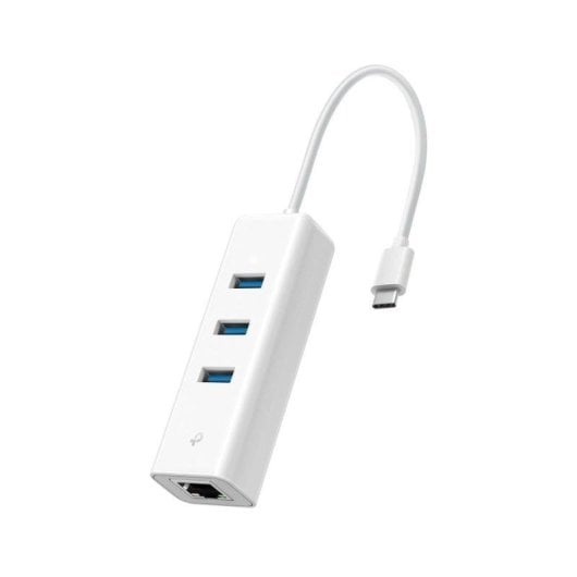 Adaptador de Rede TP-Link UE330C USB-C/Gigabit Ethernet/3xUSB 3.0 Branco