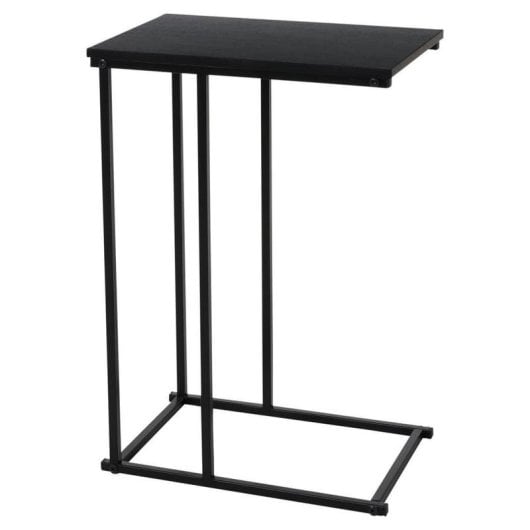 Table Basse Gaming NORTHIO 40cm Métal Noir Compacte
