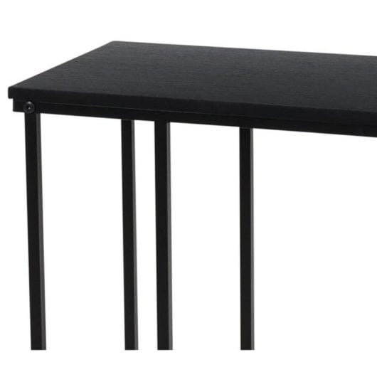 Table Basse Gaming NORTHIO 40cm Métal Noir Compacte