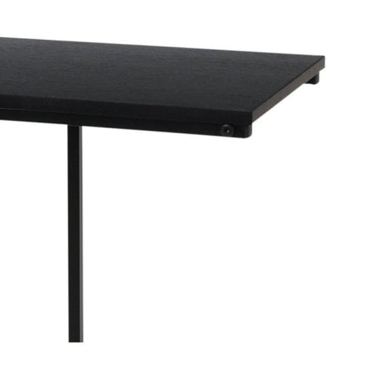 Table Basse Gaming NORTHIO 40cm Métal Noir Compacte