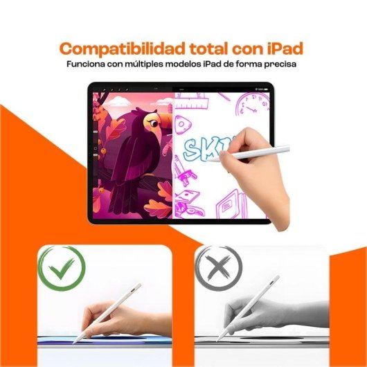 PcCom Essential Puntero Universal Magnético Blanco