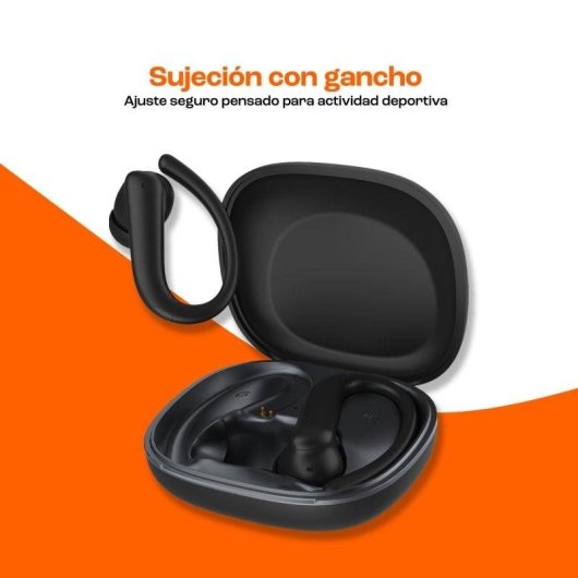 Auricolari PcCom Essential Energy Boost Wireless Bluetooth 6.0 Sportivi Nero
