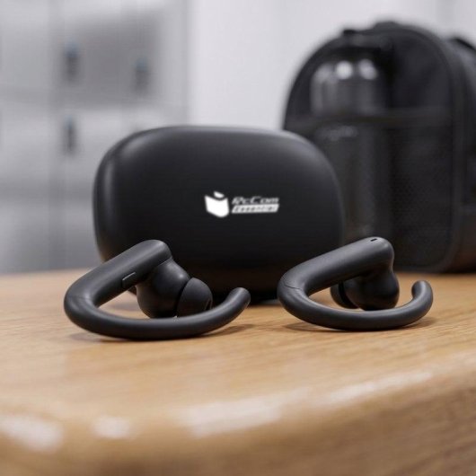 Auricolari PcCom Essential Energy Boost Wireless Bluetooth 6.0 Sportivi Nero