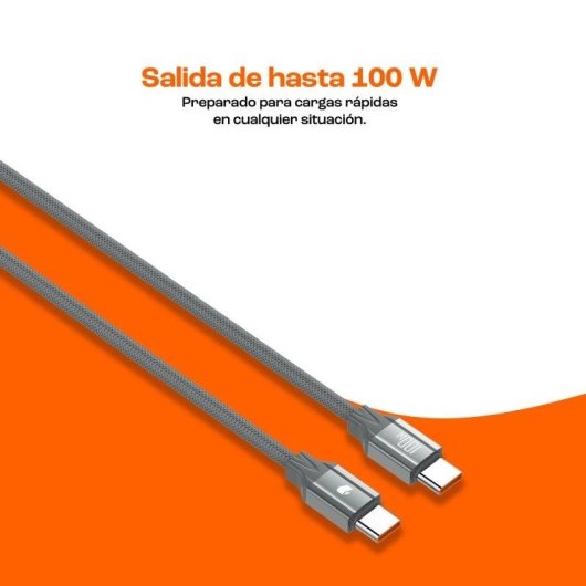 Câble USB-C à USB-C 100W High Power E-marker Chip 2m PcCom Essential