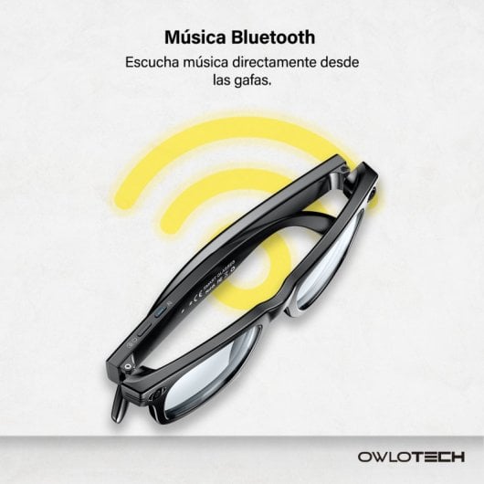 Owlotech Lens AI Gafas Inteligentes Cristal Fotocromático 8mp Llamadas, Música, Captura Imágenes y Vídeo, Traducción en 