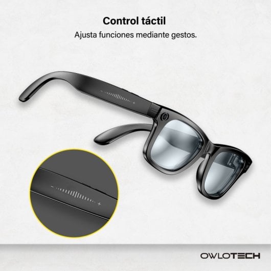 Owlotech Lens AI Gafas Inteligentes Cristal Fotocromático 8mp Llamadas, Música, Captura Imágenes y Vídeo, Traducción en 