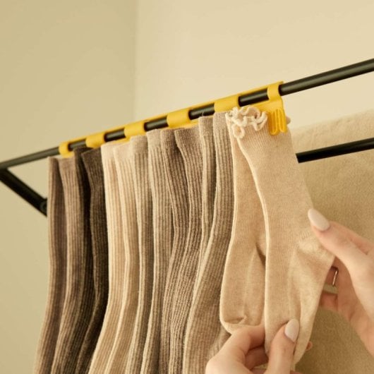 Étendoir à linge mural pliable Newlux Wall V80, noir