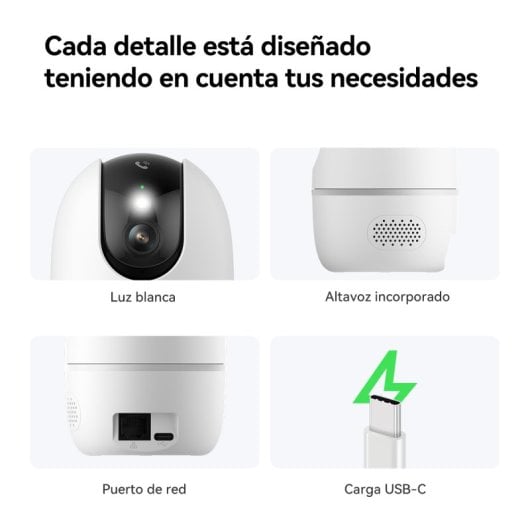 Cámara IP Imou A1 Pro 2K Visión Nocturna Interior Detección IA Audio Bidireccional