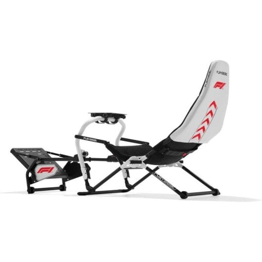 Sedile da corsa Playseat Challenge DD F1 Edition ergonomico pieghevole bianco