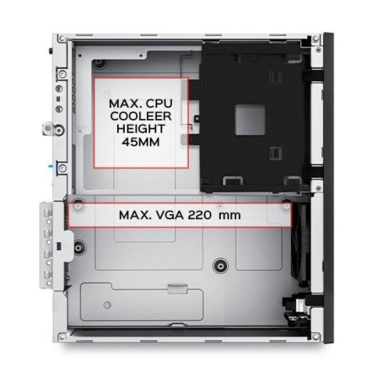 PC-Gehäuse UNYKAch UK3006 Slim SFF Micro ATX 8L Schwarz ODD 150W Flex