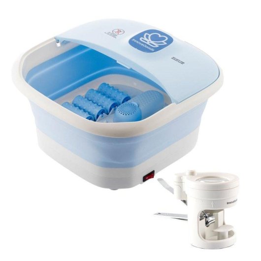Spa pour pieds pliable InnovaGoods Footopy avec hydromassage et coupe-ongles LED