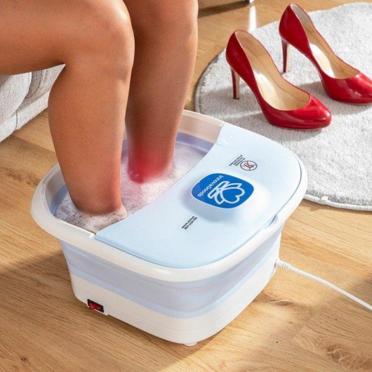 Spa pour pieds pliable InnovaGoods Footopy avec hydromassage et coupe-ongles LED