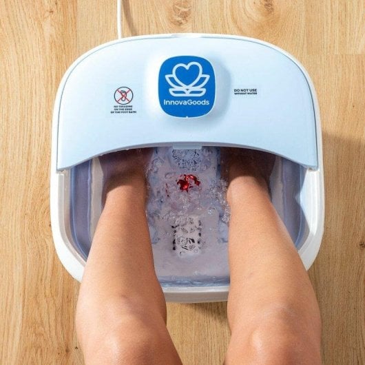 Spa pour pieds pliable InnovaGoods Footopy avec hydromassage et coupe-ongles LED