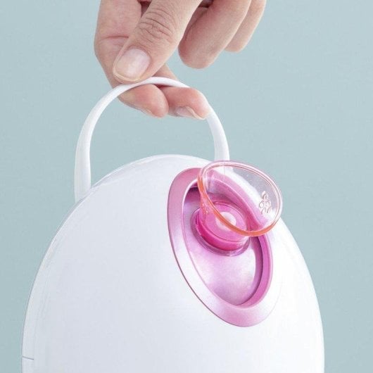 Limpiador Facial Elétrico InnovaGoods Moispa Pore·Off Pack ABS Branco Rosa