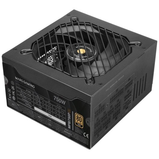 Mars Gaming MPB750PSI Fuente Alimentación 750W ATX 3.1 PCIe 5.1 80 Plus Gold Negro