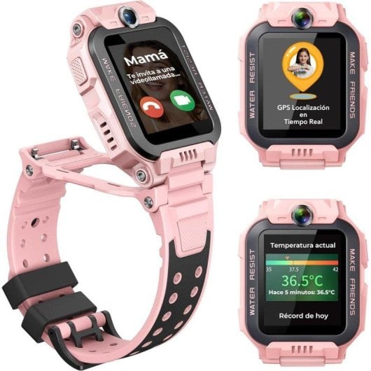 Imoo Z7 4G GPS 40mm Display Colore Rosa IPX8 Videocall Chat Bambini