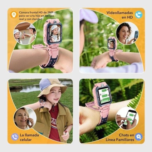 Imoo Z7 4G GPS 40mm Display Colore Rosa IPX8 Videocall Chat Bambini