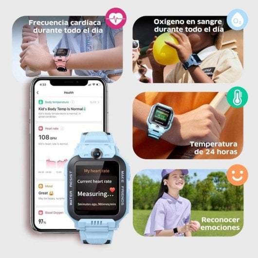 Imoo Z7 4G GPS 40mm Display Colore Rosa IPX8 Videocall Chat Bambini