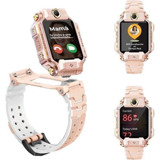 Imoo X10 GPS Videocall 4G 44mm Display HD Rosa IP68 SOS Gestione App Bambini