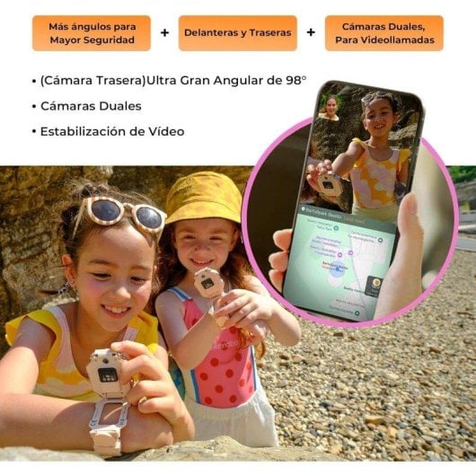 Imoo X10 GPS Videocall 4G 44mm Display HD Rosa IP68 SOS Gestione App Bambini