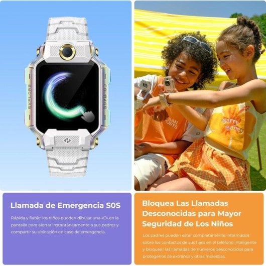 Imoo X10 GPS Videocall 4G 44mm Display HD Rosa IP68 SOS Gestione App Bambini