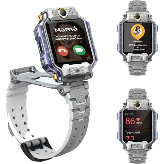 Imoo X10 GPS Videocall 4G 44mm Display HD Grigio IP68 SOS App Genitori Bambini