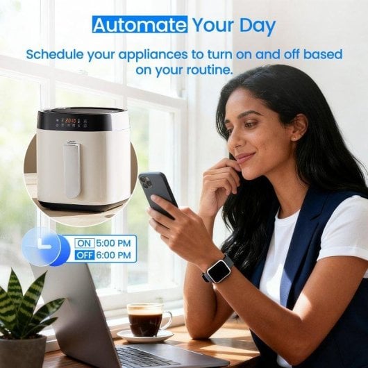 Enchufe Inteligente DIINNO 16A Wifi Control por Voz y Estadísticas de consumo