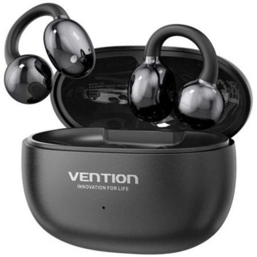 Auriculares Vention Echo Clip A11 Pro sem fios Bluetooth para desporto com estojo de carregamento Preto