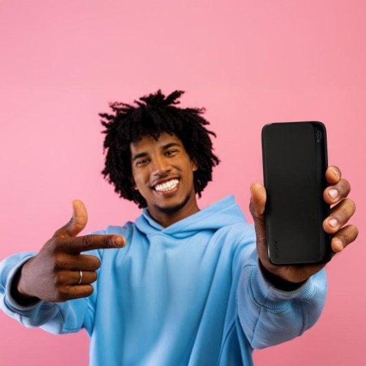 Bateria externa NGS QUIZ 10 10000mAh 22,5W Carga Rápida LED Ultrafina