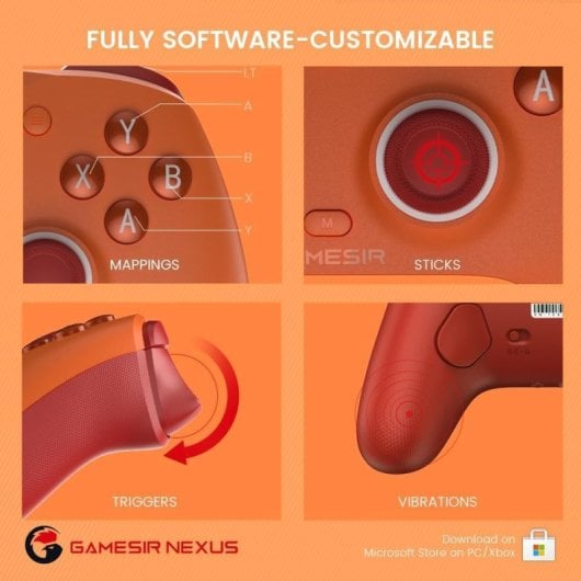 GameSir G7 SE Orange Controller Hall Effect USB Xbox Series/PC Joystick
