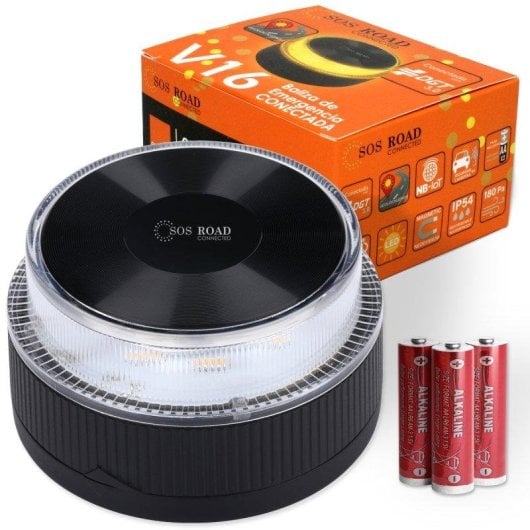 Baliza V16 SOS Road DP-EL2024-C4 Homologada DGT Geolocalizada LED Ámbar